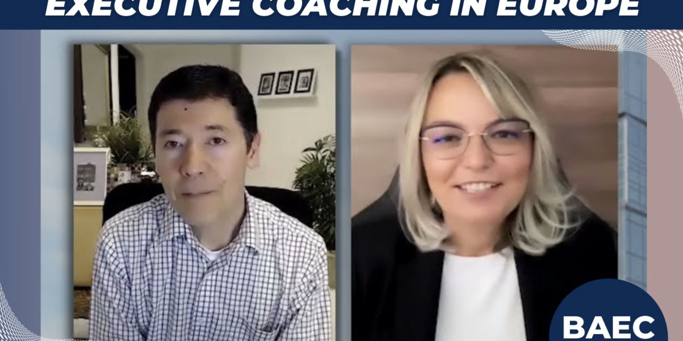 YouTube thumbnail for the video "Executive Coach From Romania - Daiana Stoicescu | Executive Coaching Interview Series BAEC."