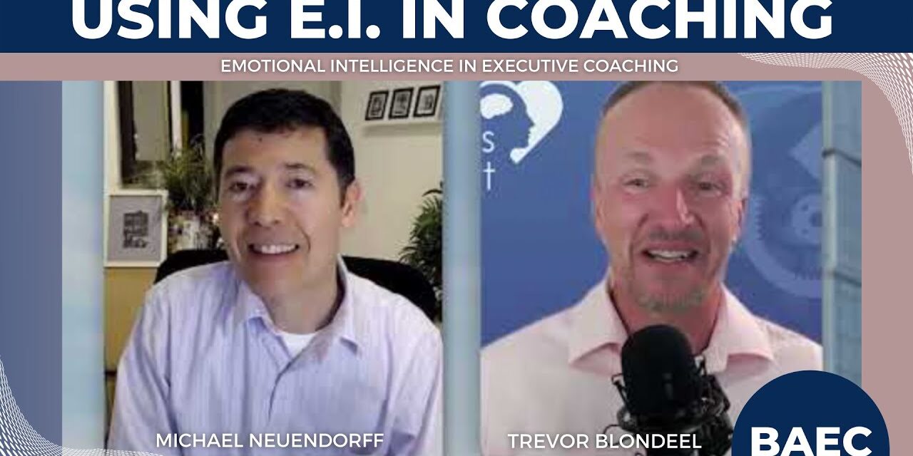 YouTube thumbnail for the video "Using Emotional Intelligence in Executive Coaching With Expert Trevor Blondeel - Complete Interview".