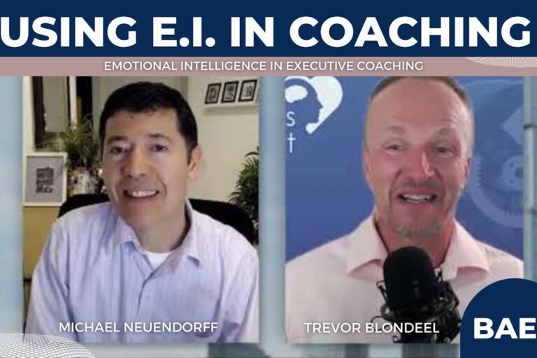 YouTube thumbnail for the video "Using Emotional Intelligence in Executive Coaching With Expert Trevor Blondeel - Complete Interview".