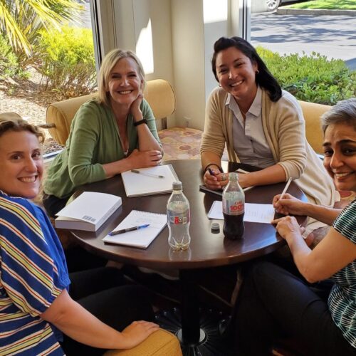 The attendees doing an activity at the CEC in-person seminar