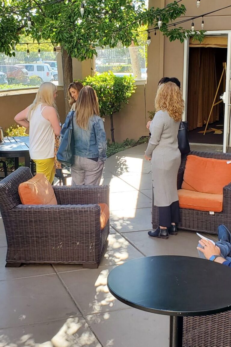 CEC in-person seminar attendees networking with each other