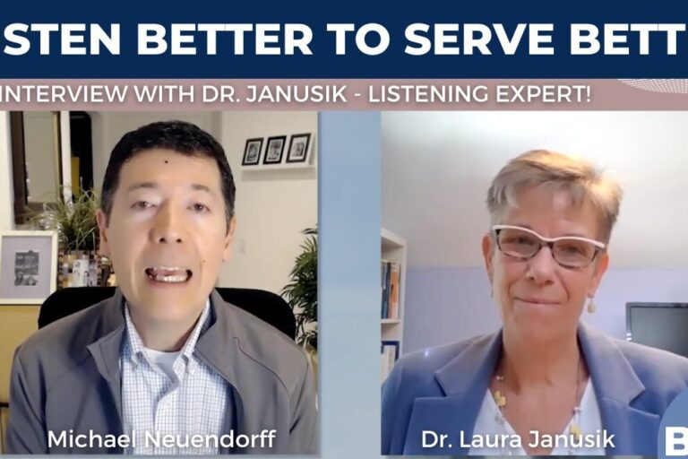YouTube thumbnail for the video "How to Listen Better As a Coach - Interview with Dr. Laura Janusik - Listening Expert For Coaches".