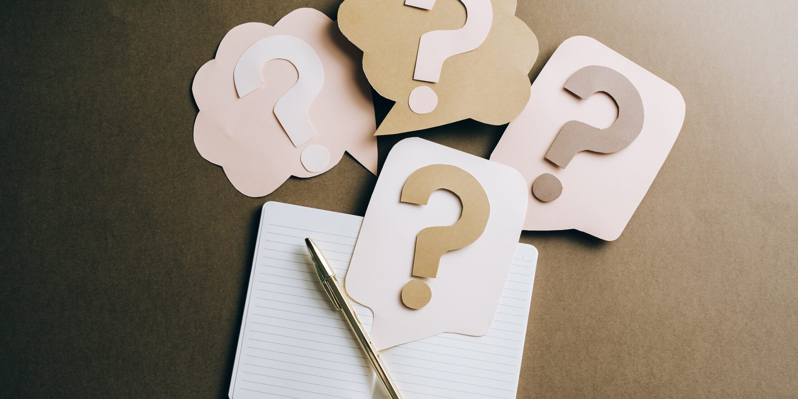 Question Marks on Paper Crafts