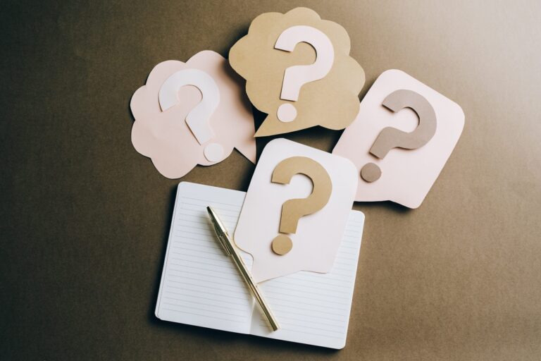 Question Marks on Paper Crafts