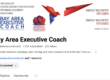 A photo of the Bay Area Executive Coach YouTube channel homepage.