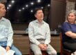 The three executive coaches, Michael Neuendorff in the middle, at the Silicon Valley Exchange panel.